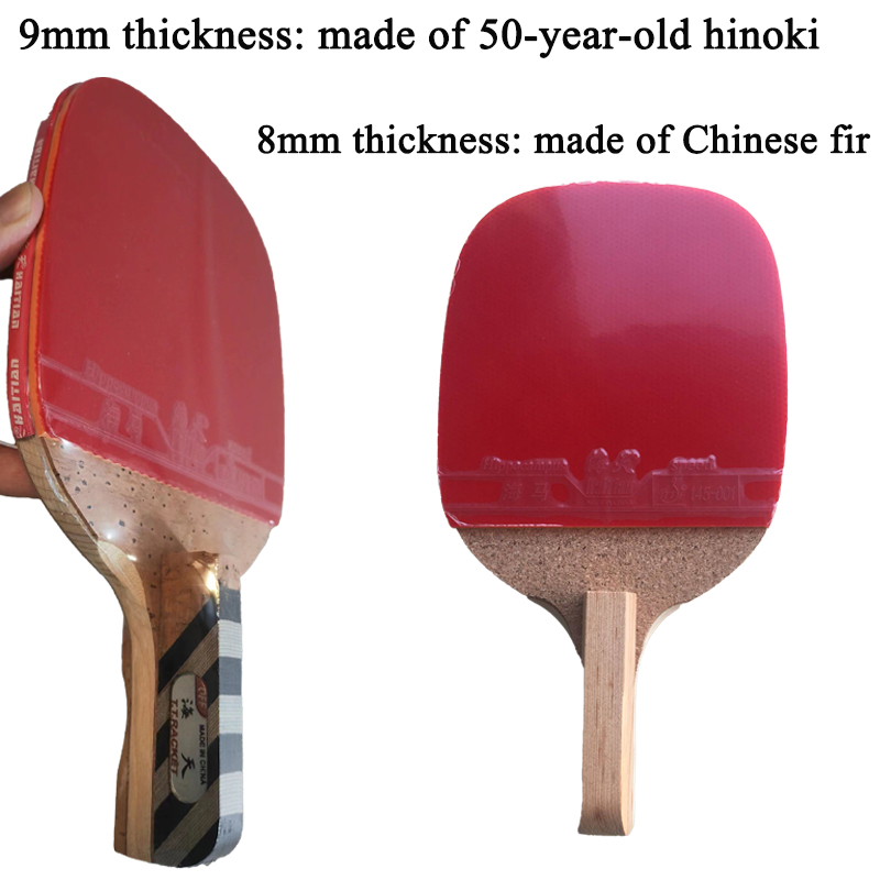 Cricket Bat Tape Ball - Haitianisches 8mm/9mm Chinesische Fichte/Hinoki Holz Tischtennisschläger