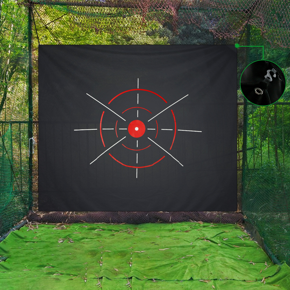Golf Putting Mat - 168x146cm Golf Target Tuch trifft Netz