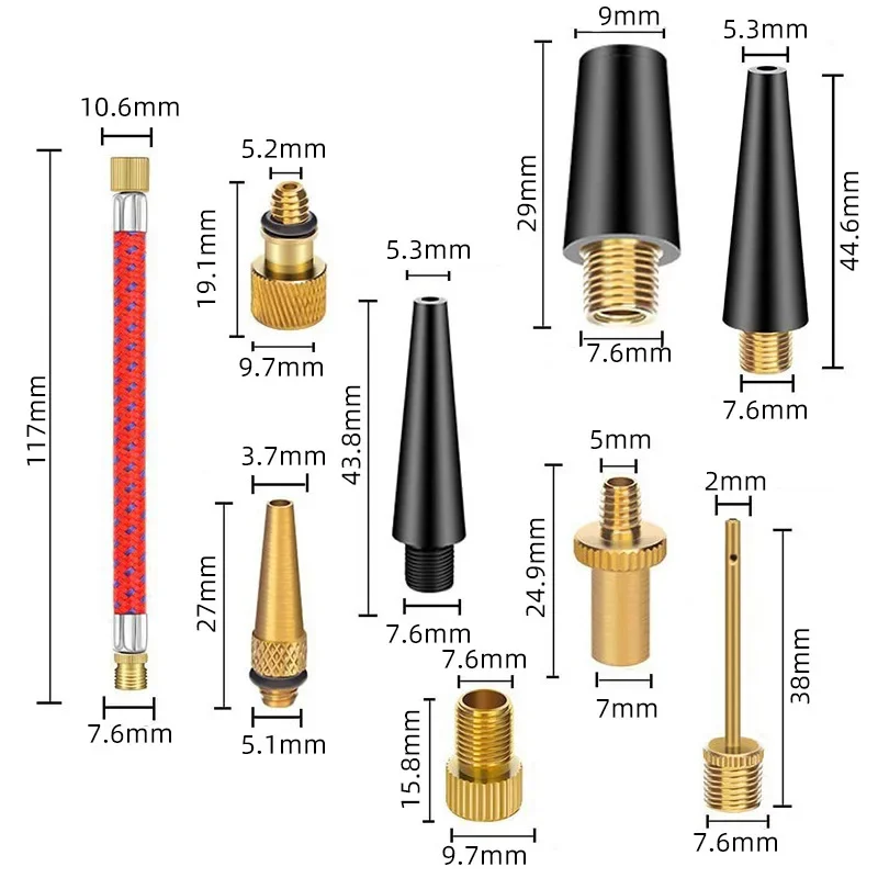 21/30 Stück Fahrrad-Reifenfüll – Basketball Pump Needle Bewertung und Preis